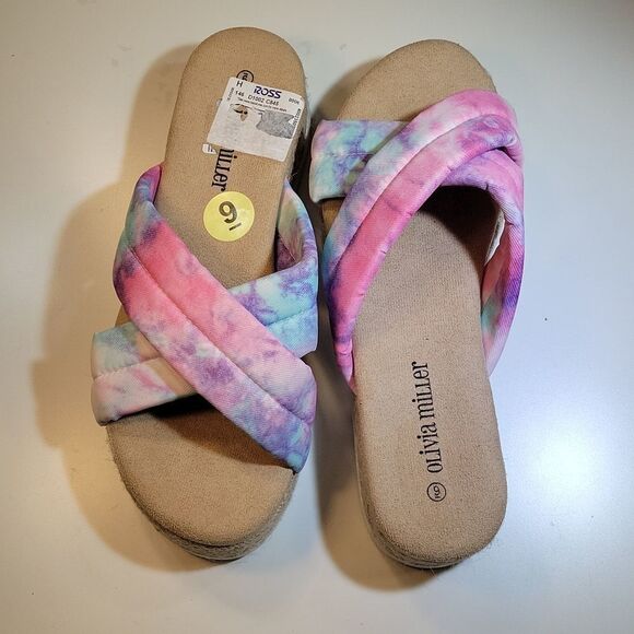 BRAND NEW OLIVIA MILLER RIVER WOMEN"S  PLASFORM  ESPADRILLE SANDAL - Picture 7 of 16